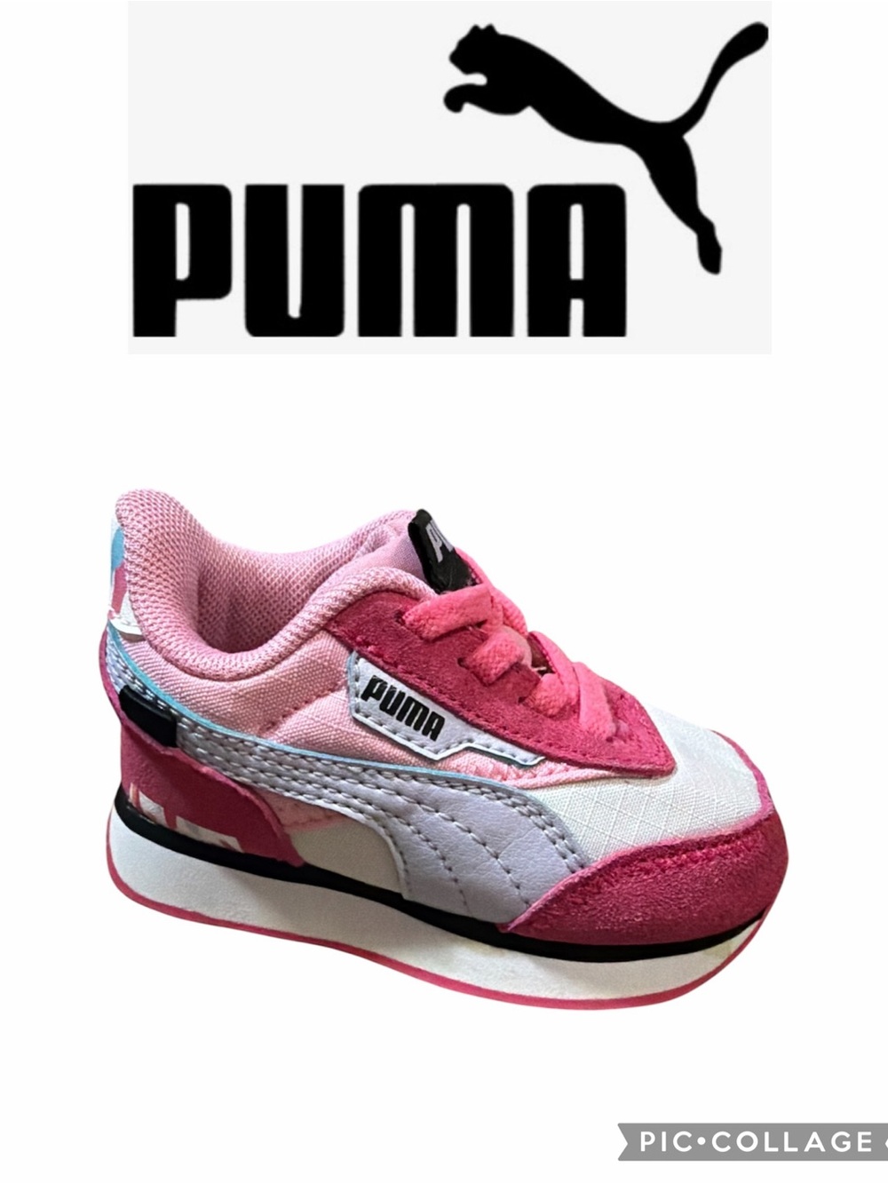 Puma Future Rider Toddler Girls Sneakers Pink White Size 4C